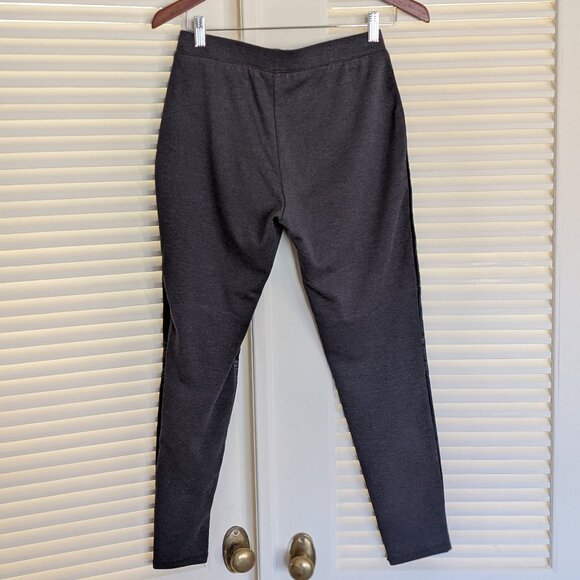 Rock & Republic Size Medium Mixed Media Moto Leggings Vegan Leather Black - Picture 5 of 9